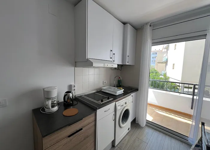 Estudio Cerca De La Playa Con Terraza Av-76 罗萨斯