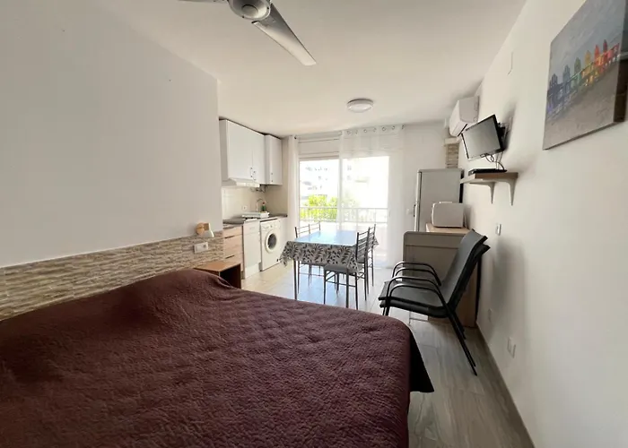 公寓 Estudio Cerca De La Playa Con Terraza Av-76
