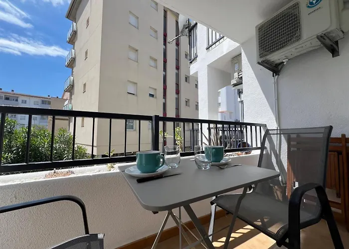 Estudio Cerca De La Playa Con Terraza Av-76 公寓 罗萨斯